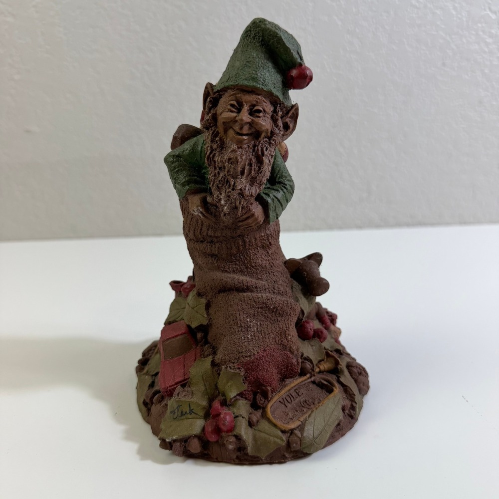 Tom Clark Cairn Studio Yule Gnome Figurine Signed 1984 Christmas Stocking 5240